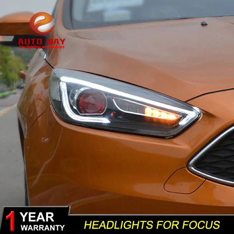 Стайлинг автомобиля 2 шт./1 комплект светодиодный фары ford focus Головной фонарь фара