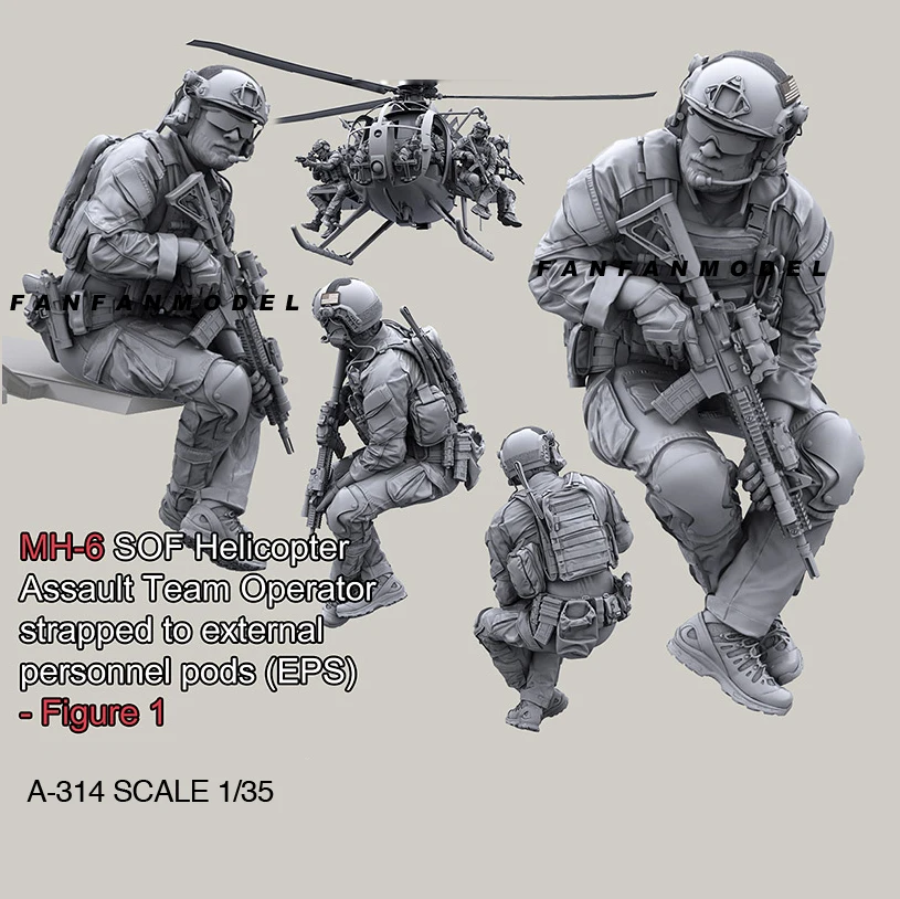 

1/35 Resin model kits DIY toy soldier self-assembled A-314B