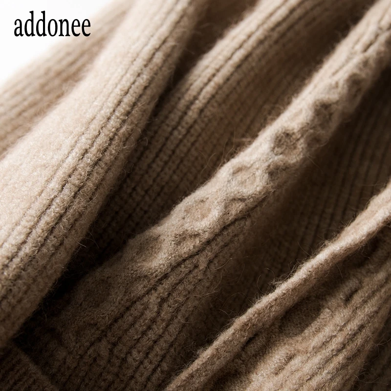 Скрученный узор Высокое качество Весна Осень Зима для женщин вязаный длинный