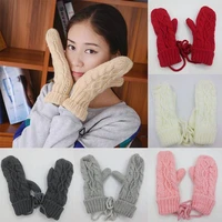 winter mittens ladies knitted soft womens gloves thermal extra warm insulated