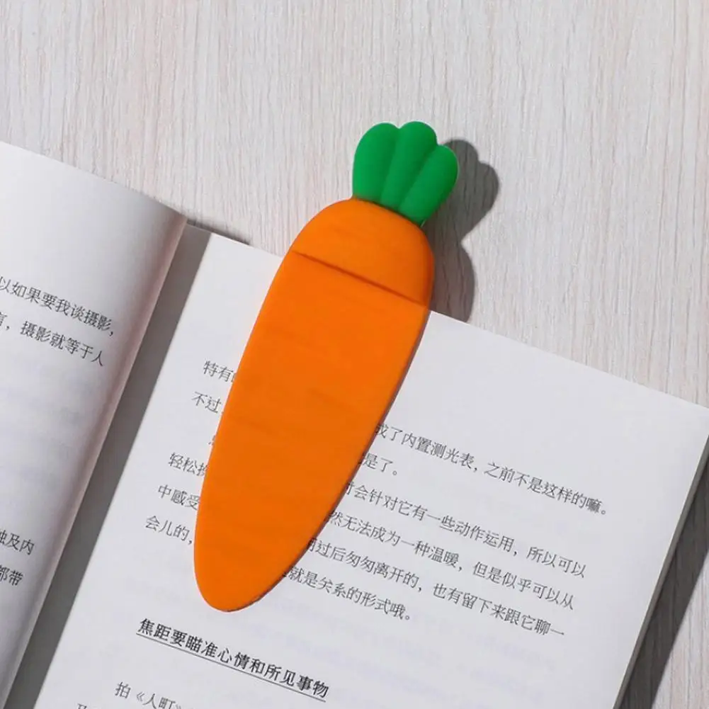 

Cute Kawaii Carrot Bookmark Cartoon 3d Stereo Book Marks For Kids Diy Decoration Gift School Supplies Office Stationery T9e0