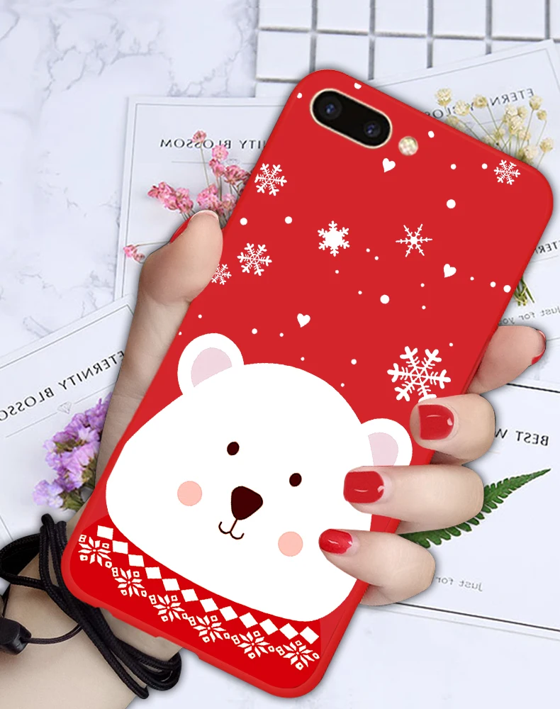 Рождественский чехол с рисунком оленя для iPhone XR XS Max X 5 5S мягкий силиконовый