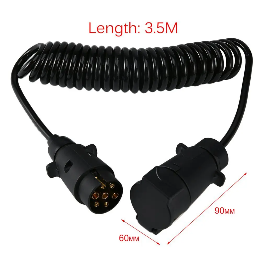 

Professional 7 Pin Trailer Converter with Cable 3.5 Meters Trailer Connector Adapter Trailer Wiring Harness For Taillights
