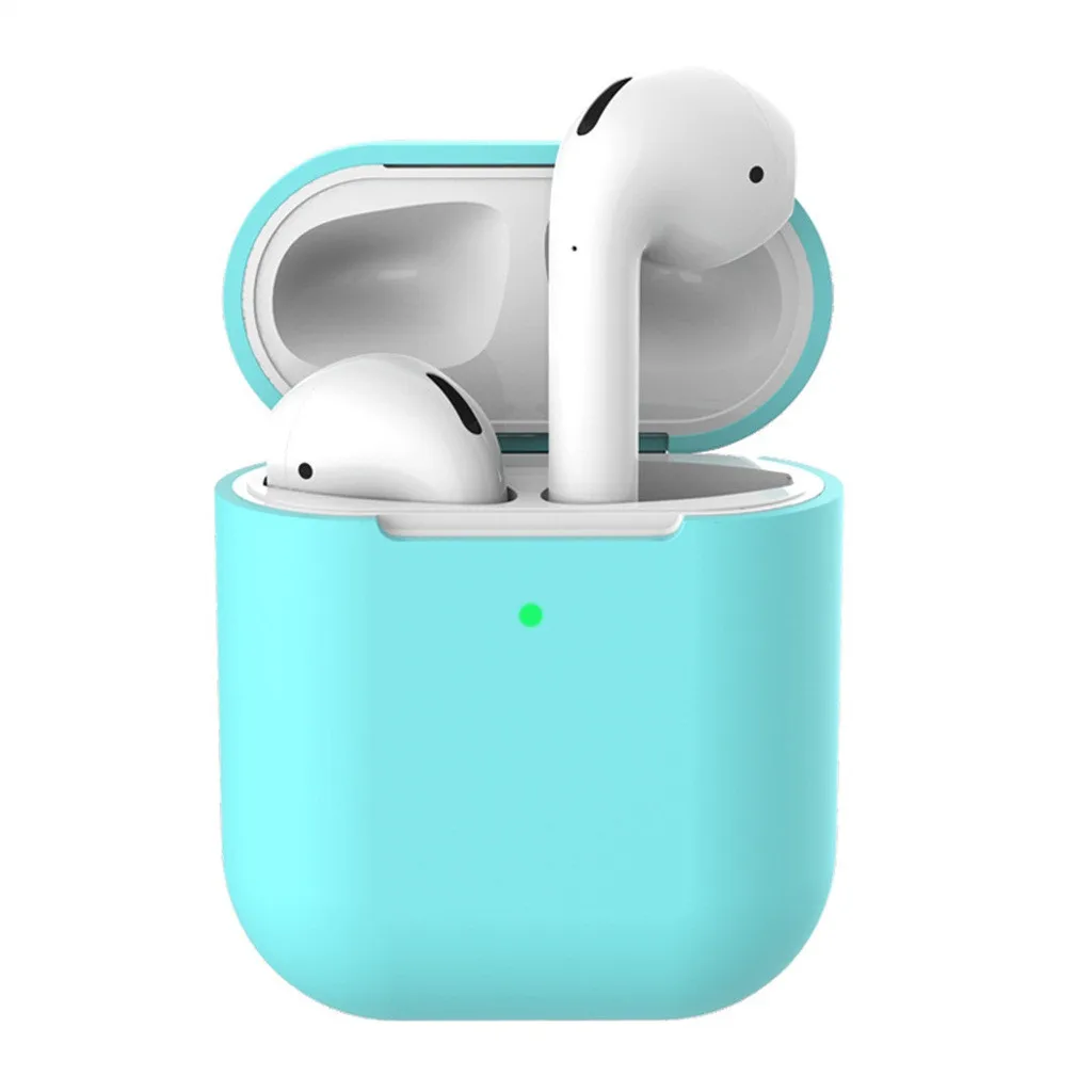Силиконовый чехол против потери защитный кожаный для Apple AirPods 2 зарядки TWS Bluetooth
