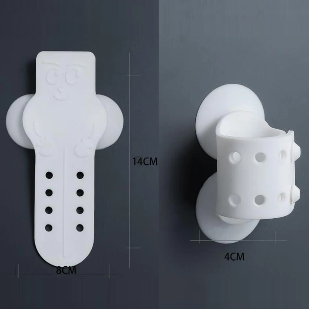 

2Pcs Punch-free Shower Head Bracket Adjustable Suction Cup Shower Mounting Holder Bathroom Wall Rack Stand Bathroom Accessories