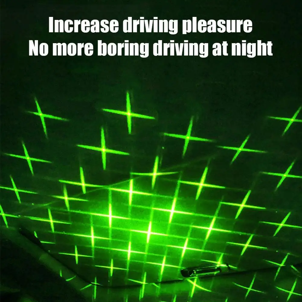 Новый светодиодный мини светильник для крыши автомобиля Звездный лазерный