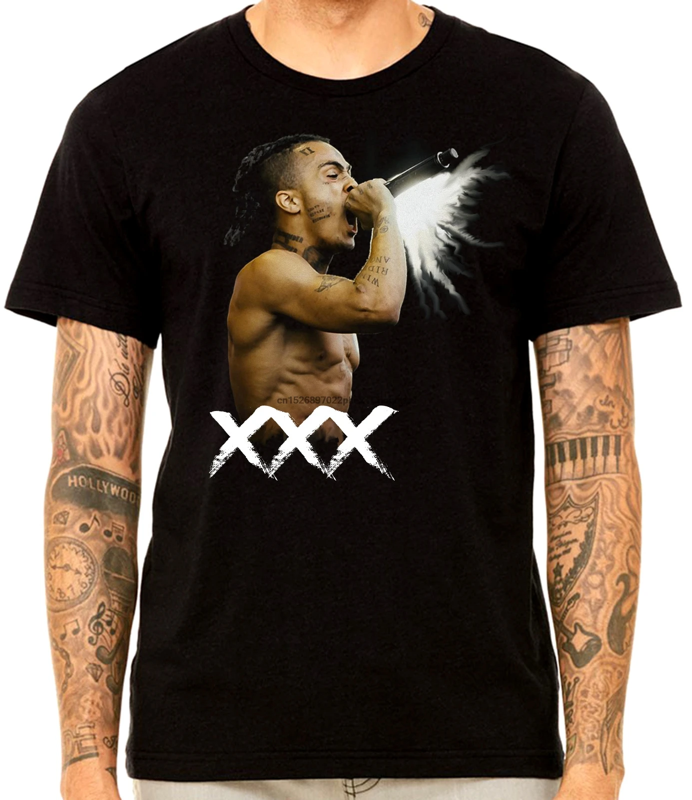 XXXTentacion концертная футболка R.I.P XXX|Мужские футболки| |