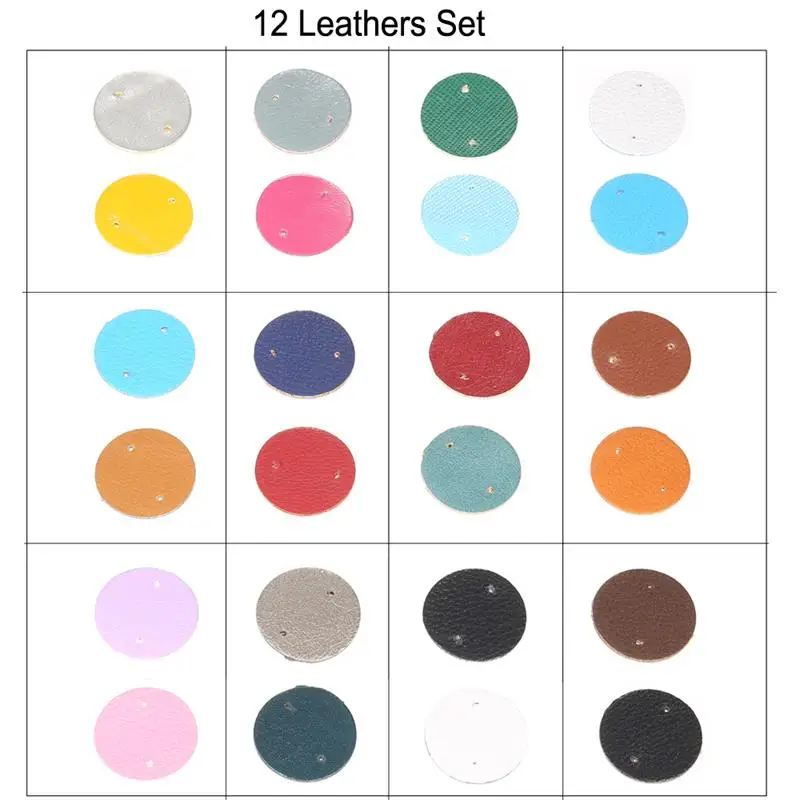 Круглые Кожаные Подвесные серьги Cremo со сменными пузырями Женские Ювелирные