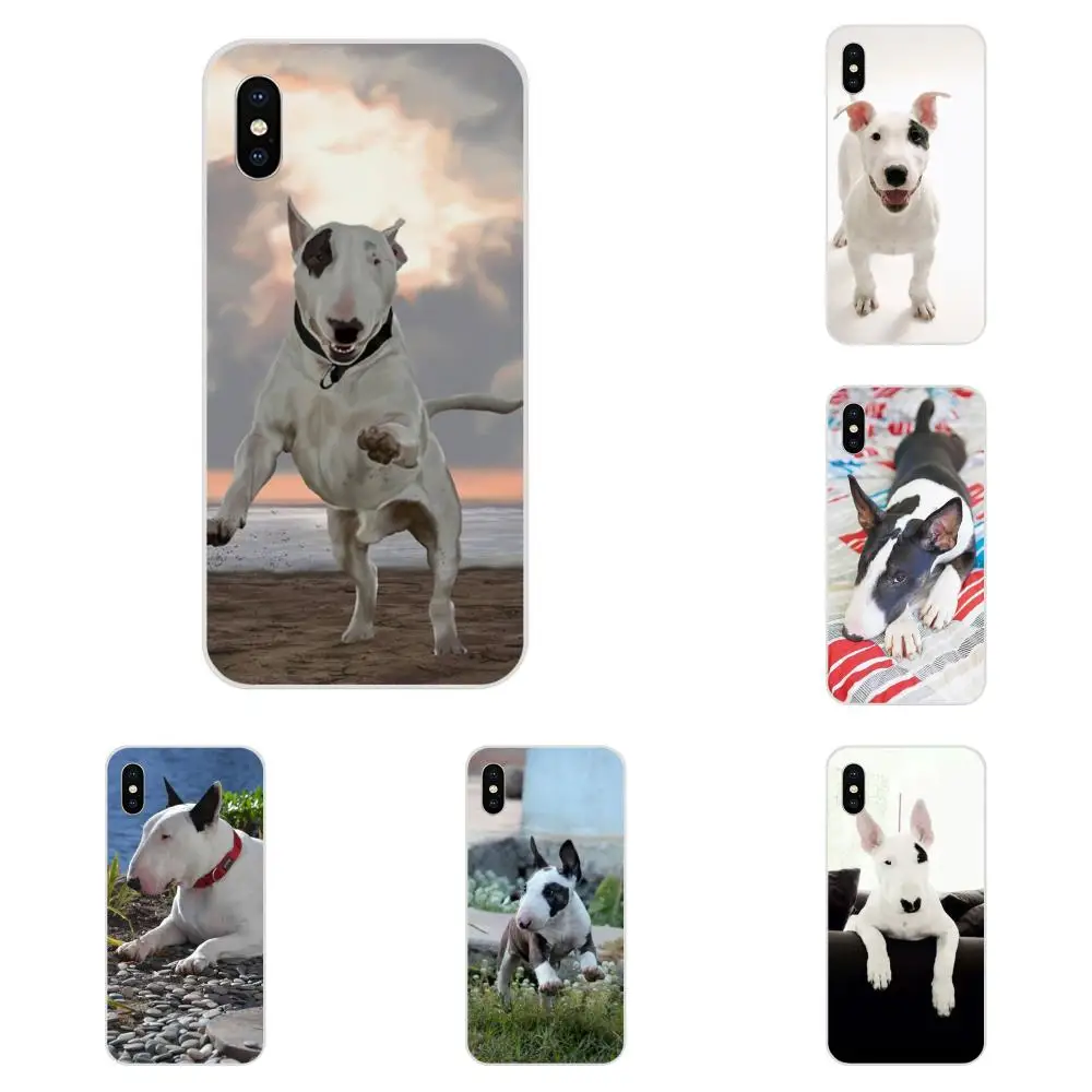 Щенки Bull Terrier мягкие для Galaxy Alpha Note 10 Pro A10 A20 A20E A30 A40 A50 A60 A70 A80 A90 M10 M20 M30