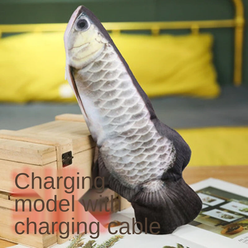 Электрическая плавающая рыба 28 см движущаяся кошка Мерцающая игрушка мягкие