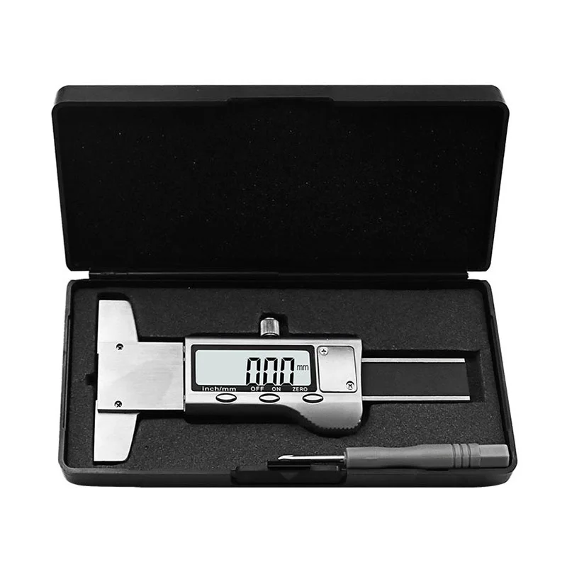 

0-25mm Digital Auto Car Tire Tread Depth Gauge Meter Measurer Tool Caliper Thickness Gauges Tread Brake Pad Shoe Tire Monitoring