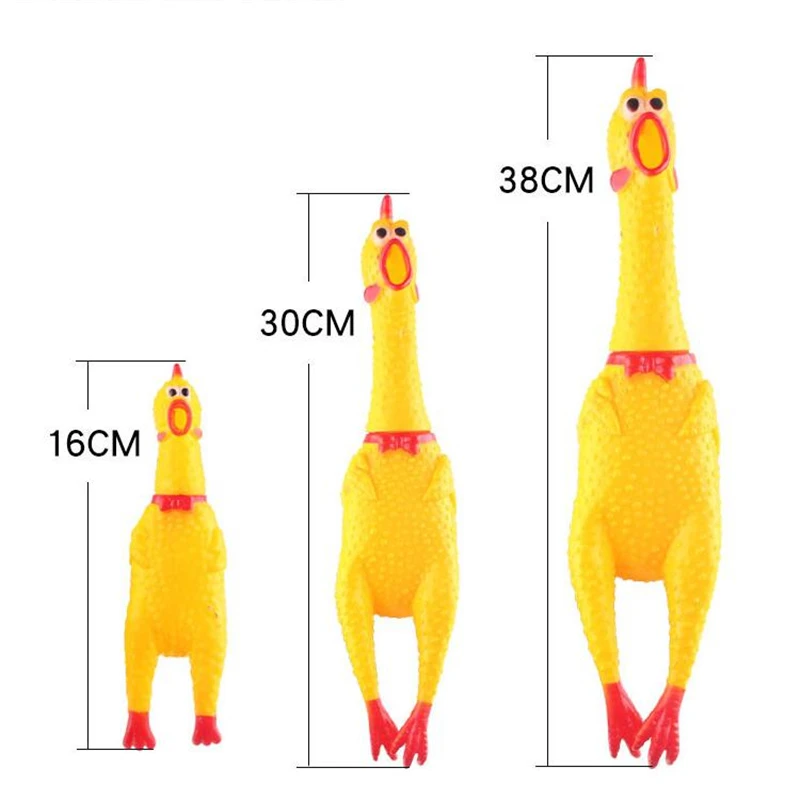 TJPBF 30 см/38 см Средний/Большой кричащий цыпленок собака игрушки выжать скрипучий