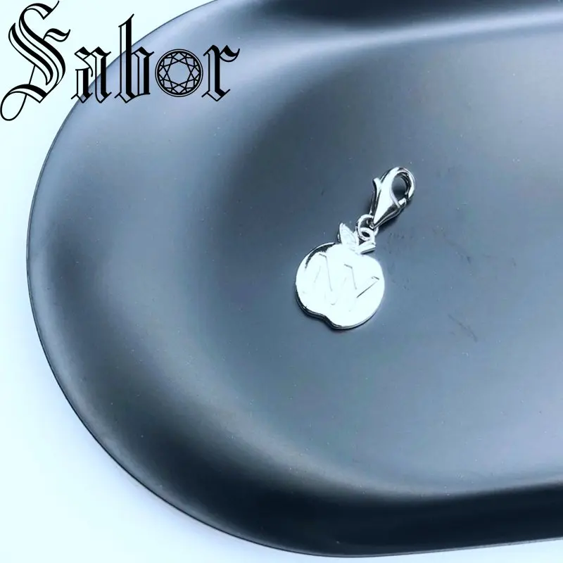 Очаровательная подвеска с большим яблоком модные ювелирные изделия трендовый