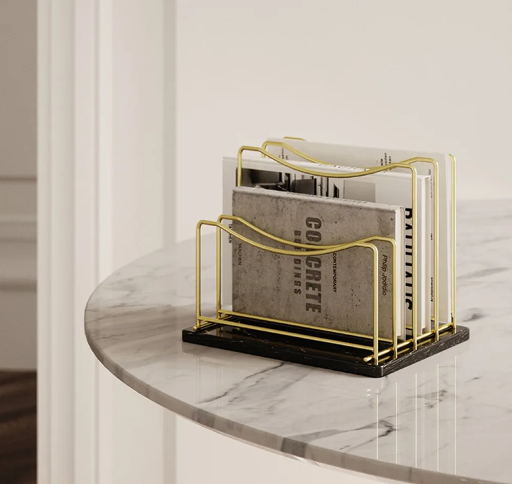 Креативная простая настольная книжная полка обтекаемый дизайн журнальная