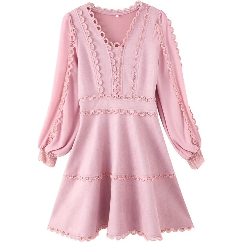 Весна Новый стиль элегантное пастельных Vestidos Ретро Harajuku модные Украины класса