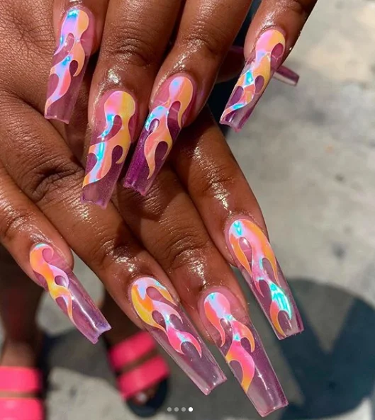 Modelones 6 шт./лот лазерная Серебряная наклейка для нейл арта голографическая с