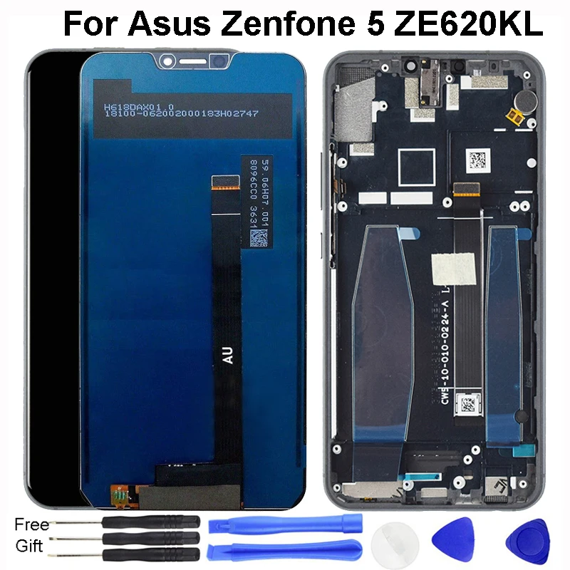 Дигитайзер сенсорного экрана в сборе для Asus Zenfone 5 2018 series ЖК дисплей ZE620KL запасные