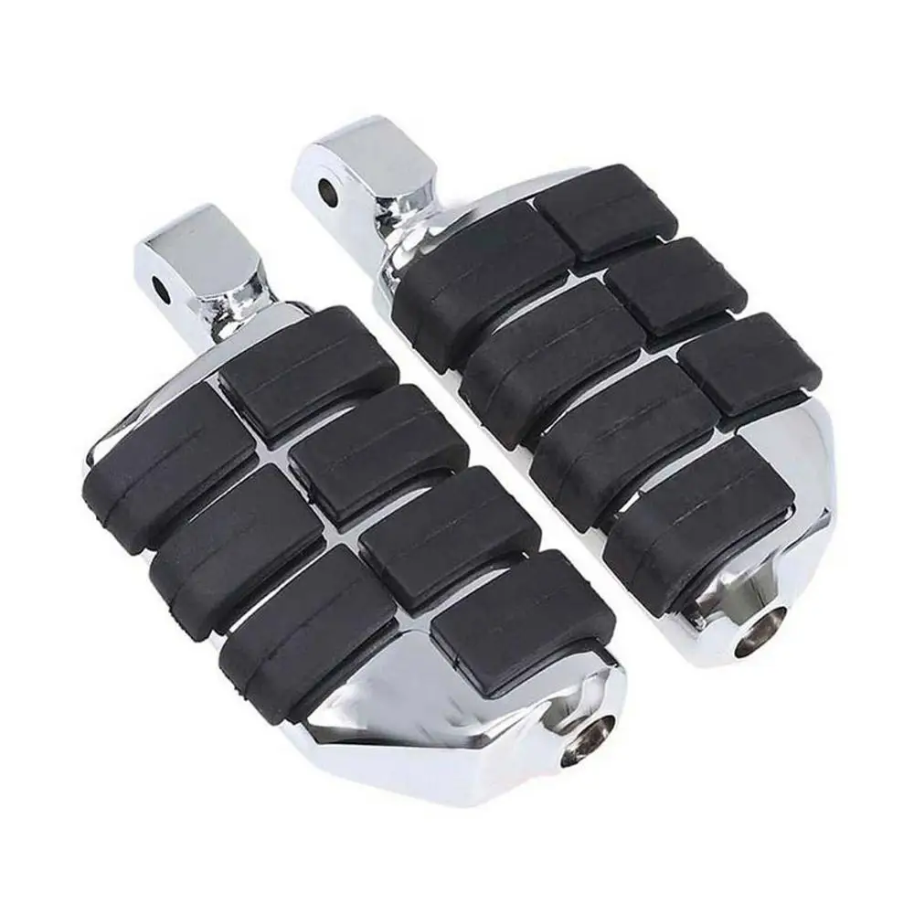 3 Male Mount Motorcycle Rubber Footrest Footpegs Floorboard For Harley Iron XL 883 1200 Street 750 500 Touring Custom Dyna Softail - Цвет: 3