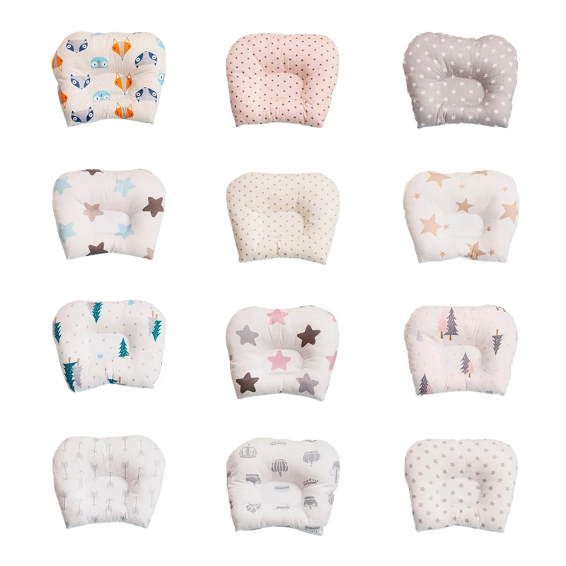 

CX-Cotton Baby Head Shaping Nursing Pillow Protection From Flat Head Breathable Cartoon Pillows