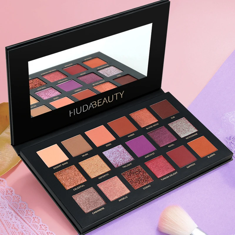 

EyeShadow Plate Matte Shimmer Three Generations Mashed Potatoes Mermaid Gold Eye Shadow Makeup 18Colors Adenium Obesum