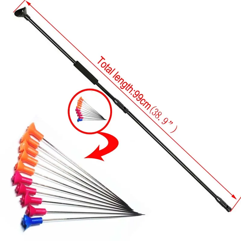Черный выдувной пистолет BLOWGUN M50 с соединительной трубкой и 30 шт. металлических