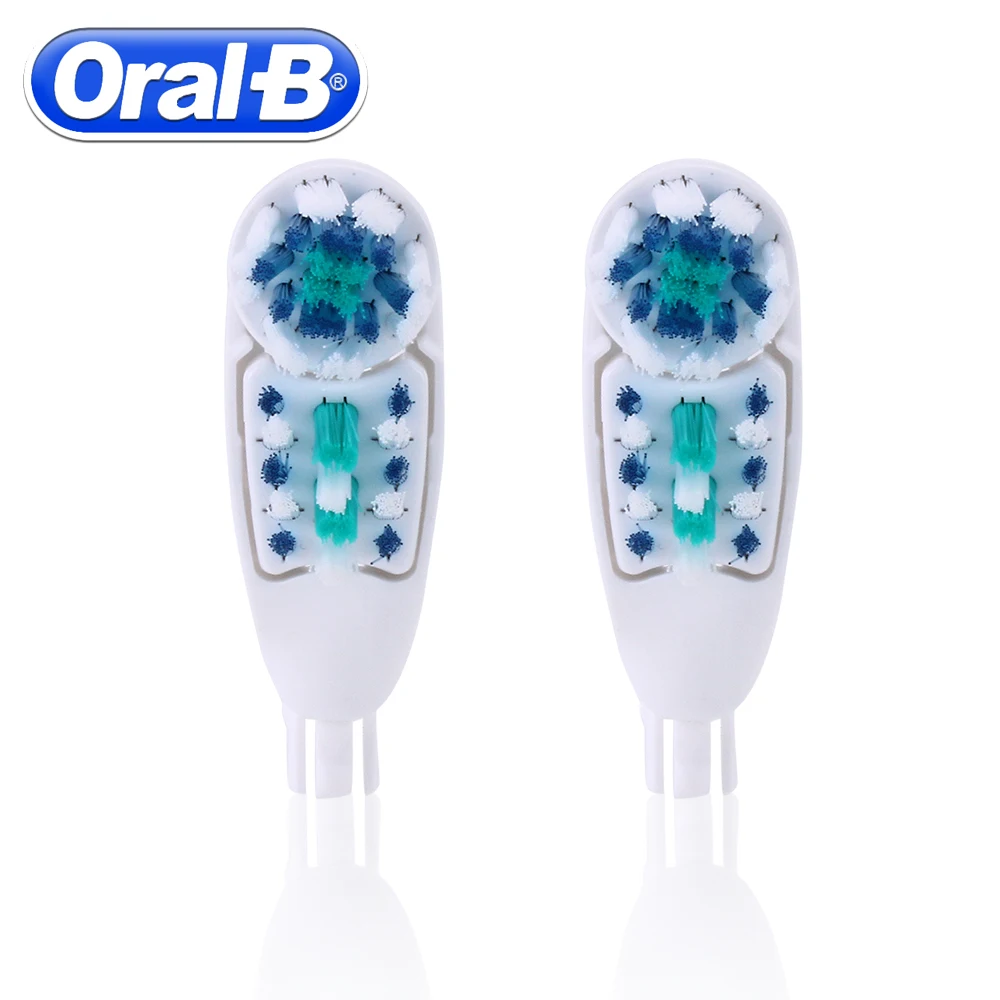 2 шт./упак. Oral B электрическая зубная щетка с двумя чистыми мягкими щетинками для