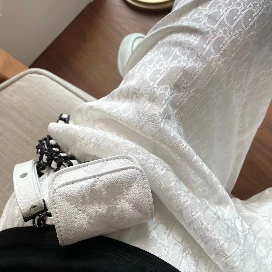 

JESSIC New Jacquard Wide-leg Pants Women's Summer Thin Ice Silk Straight Casual Pants Vertical Straight Women Pants High Quality