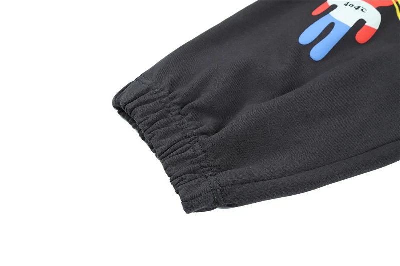 Cartoon Print Sweatpants Men Women High Quality Kanye West Pants Cotton Season Series Trousers Pocket | Мужская одежда