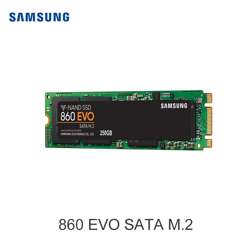 Samsung 860 EVO SSD 250 ГБ 500 1 ТБ 2 M.2 SATA Внутренний твердотельный накопитель с искусственной