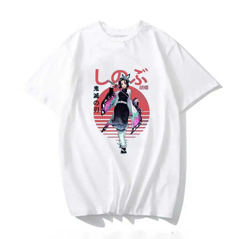 

Kimetsu No Yaiba Shinobu T Shirt Men Kawaii Summer Tops Karate Graphic Tees Fashion Tee Shirt Unisex Harajuku Shirt Male
