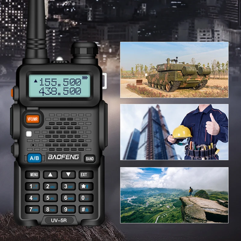 Портативная рация Baofeng профессиональная CB радиостанция приемопередатчик UV 5R 5 Вт