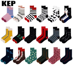 Зимние теплые женские носки, милые повседневные модные мягкие новые хлопковые цветные Мультяшные Веселые кавайные Смешные Носки для рождественских подарков