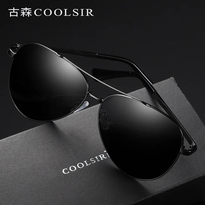 Брендовые Дизайнерские мужские солнцезащитные очки поляризационные для