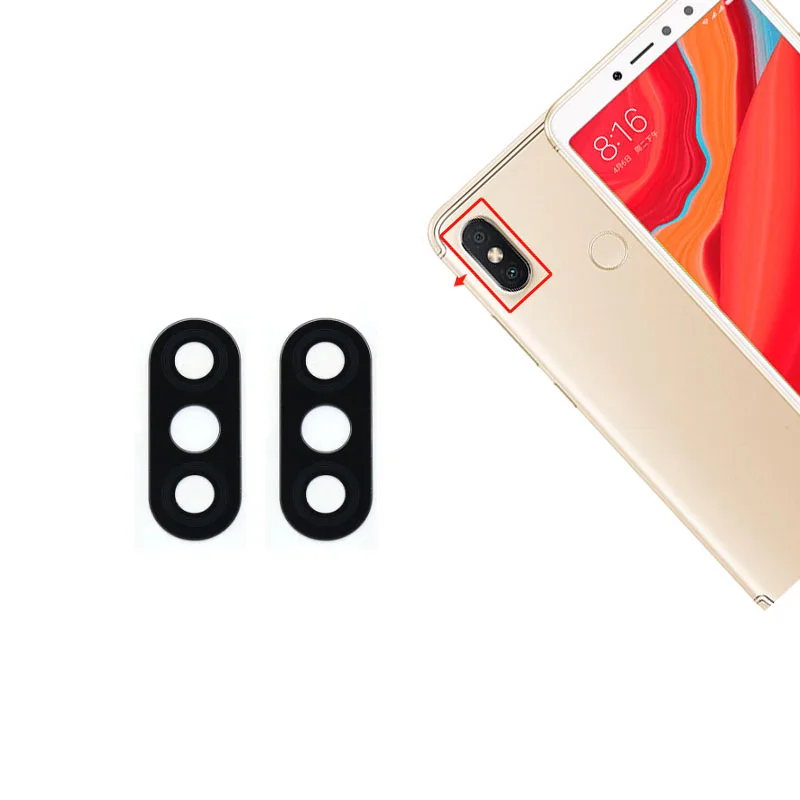 New Back Camera Glass For Xiaomi Redmi S2 Rear Lens With Glue Sticker Adhesive M1803E6G M1803E6H M1803E6I | Мобильные телефоны и