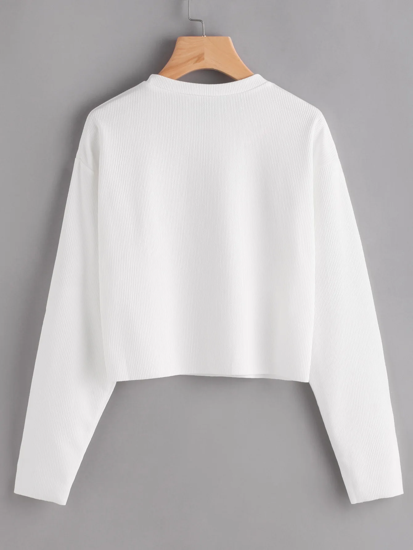 Цветочный розовый укороченный топ с вышивкой футболка длинным рукавом женская