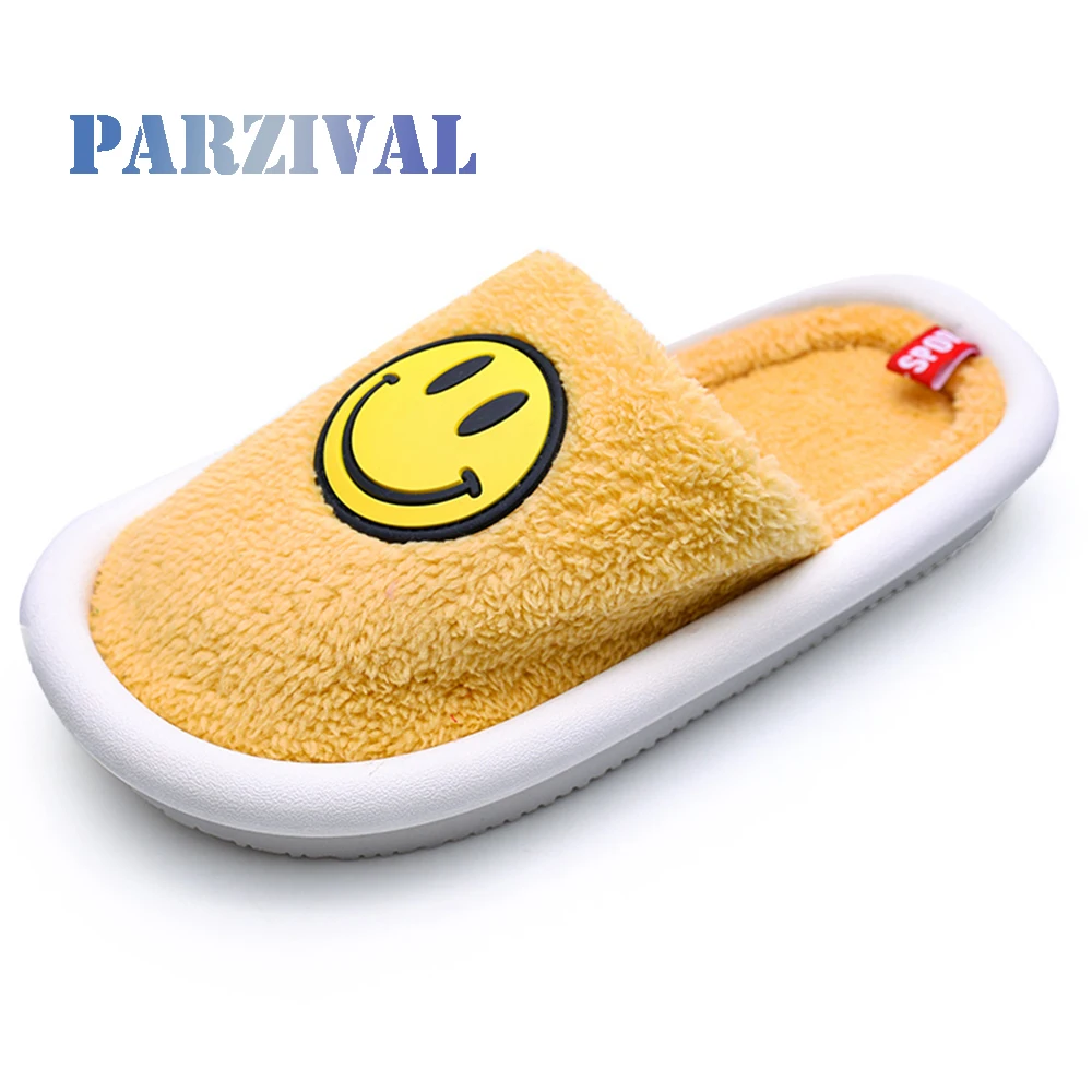 

PARZIVAL Winter Warm Slippers Men Women Short plush Indoor shoes Non slip House Couple Slippers