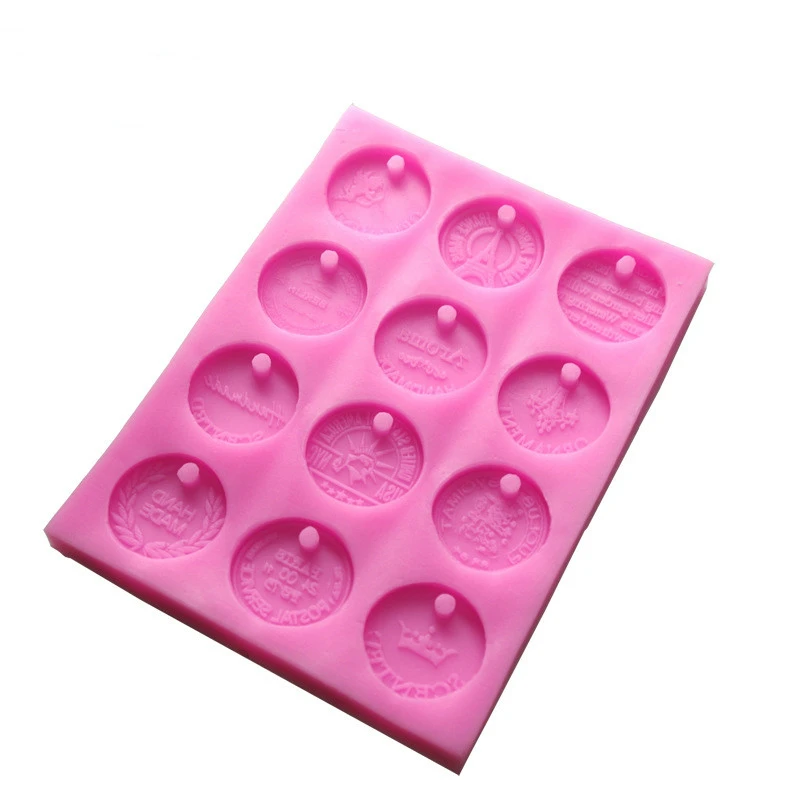 DIY гипс литейная форма для кулона круглый классический монета Форма пластилин