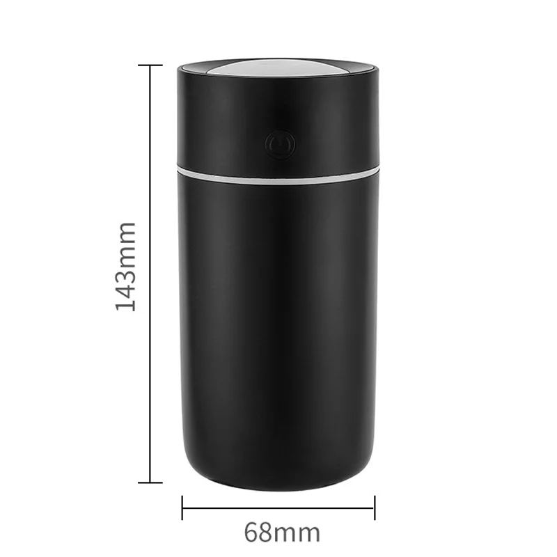 

320ml Color Cup USB Air Humidifier Ultrasonic Aroma Diffuser Car Mist Maker with 7 Colors Night Lamps Mini Office Air Purifier