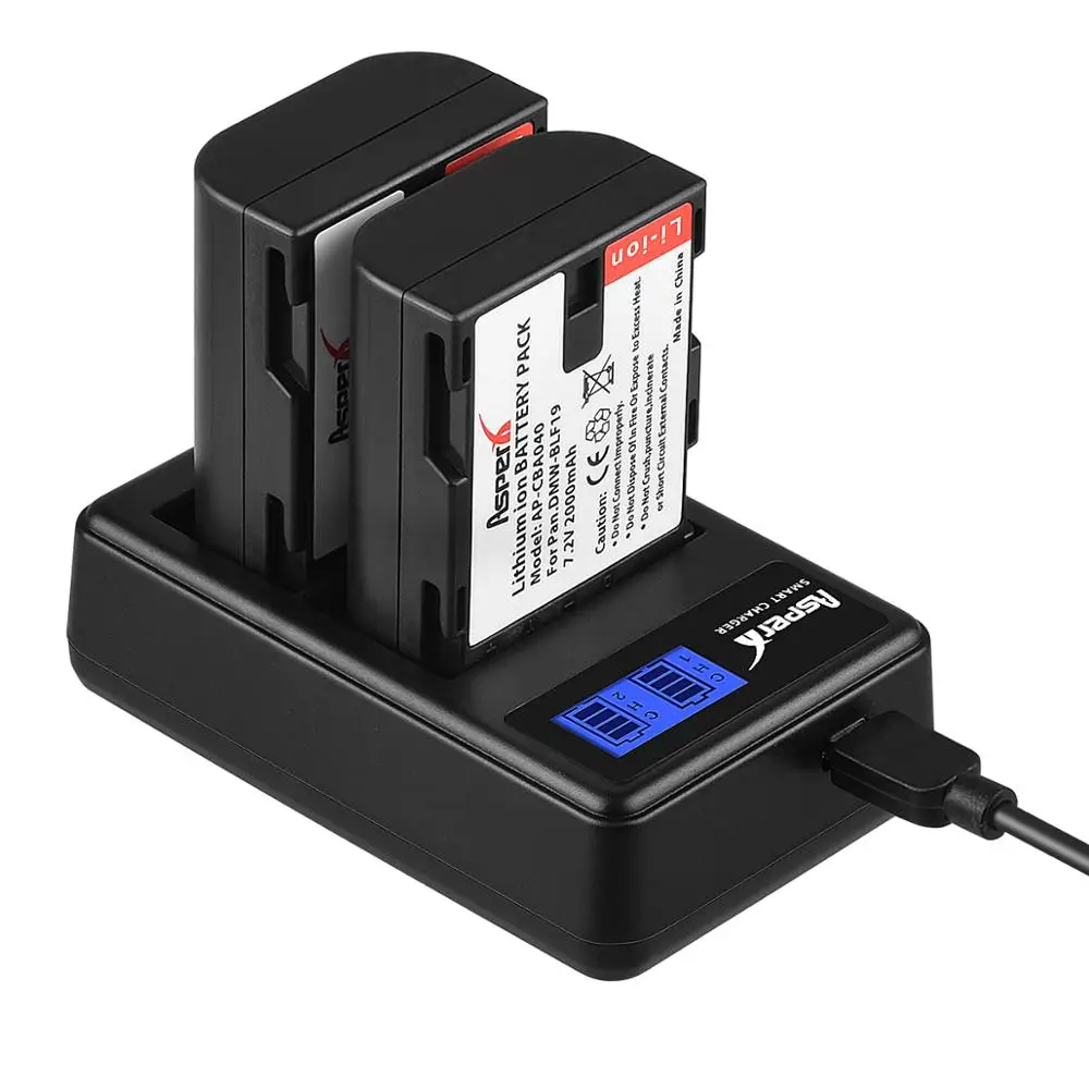 3 шт. перезаряжаемая литий ионная батарея с ЖК дисплеем и двойным USB зарядным