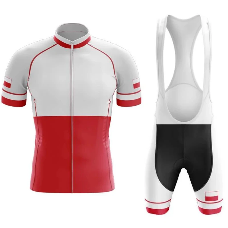 2021 Польша новая команда Джерси для велоспорта по индивидуальному заказу дорога