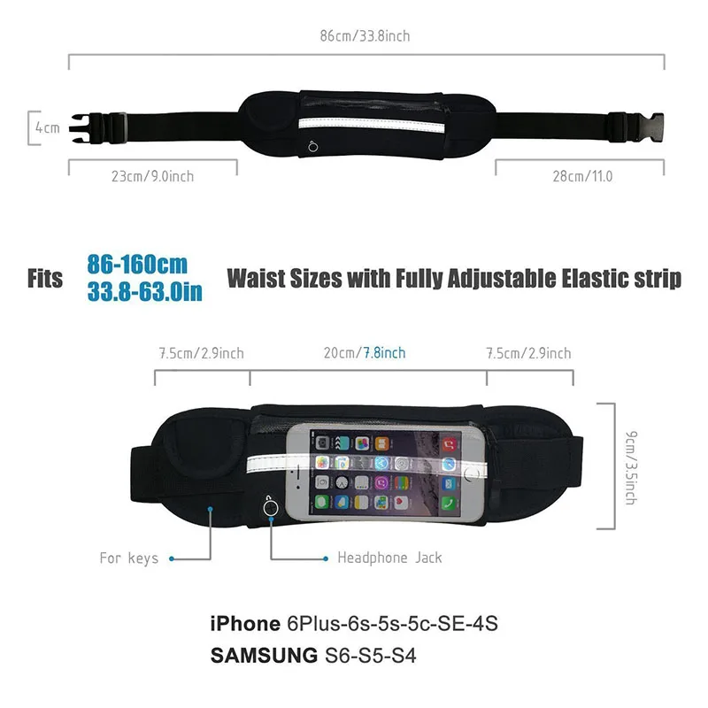 Спортивная Женская поясная сумка многофункциональный уличный мини-чехол для