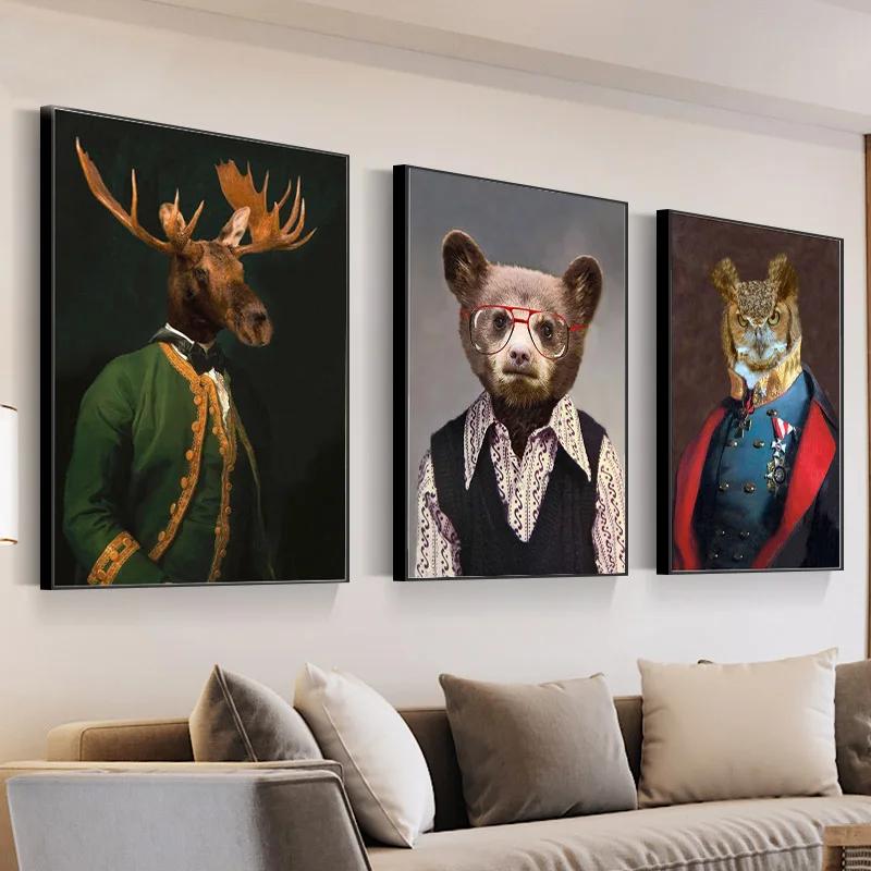 Walrus Llama Сова медведь Moose настенное искусство 5D DIY алмазная живопись плакаты на