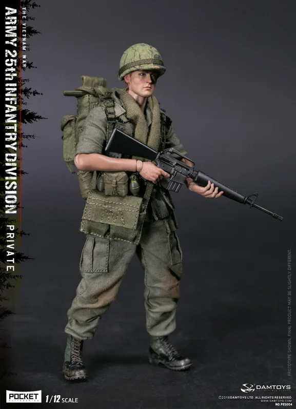 Игрушки PES004 POCKET ELITE SERIES Vietnam War US ARMY 25th argance Division частная фигурка 1/12