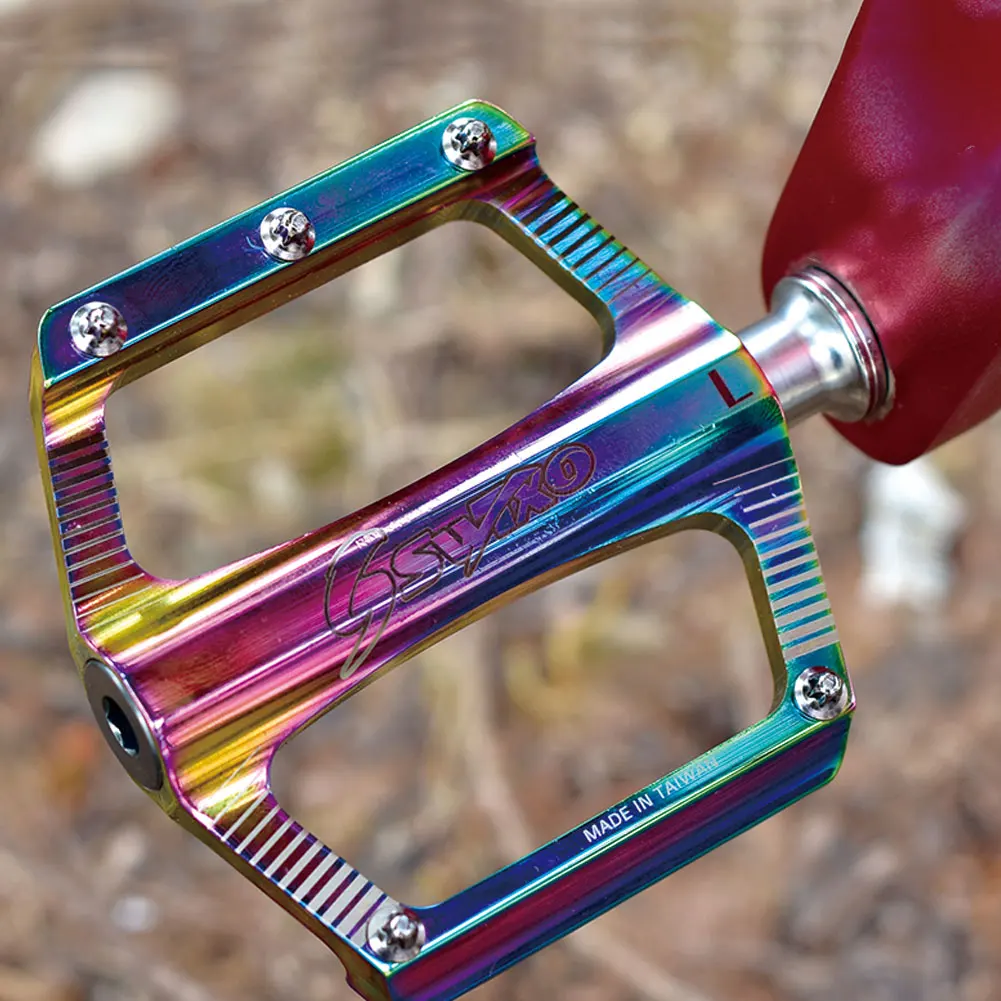 

Top Quality Mountain Bike Bicycle Pedals Cycling Ultralight Aluminium Alloy Colorful 4 Bearings MTB Pedals Bike Pedals Flat BMX