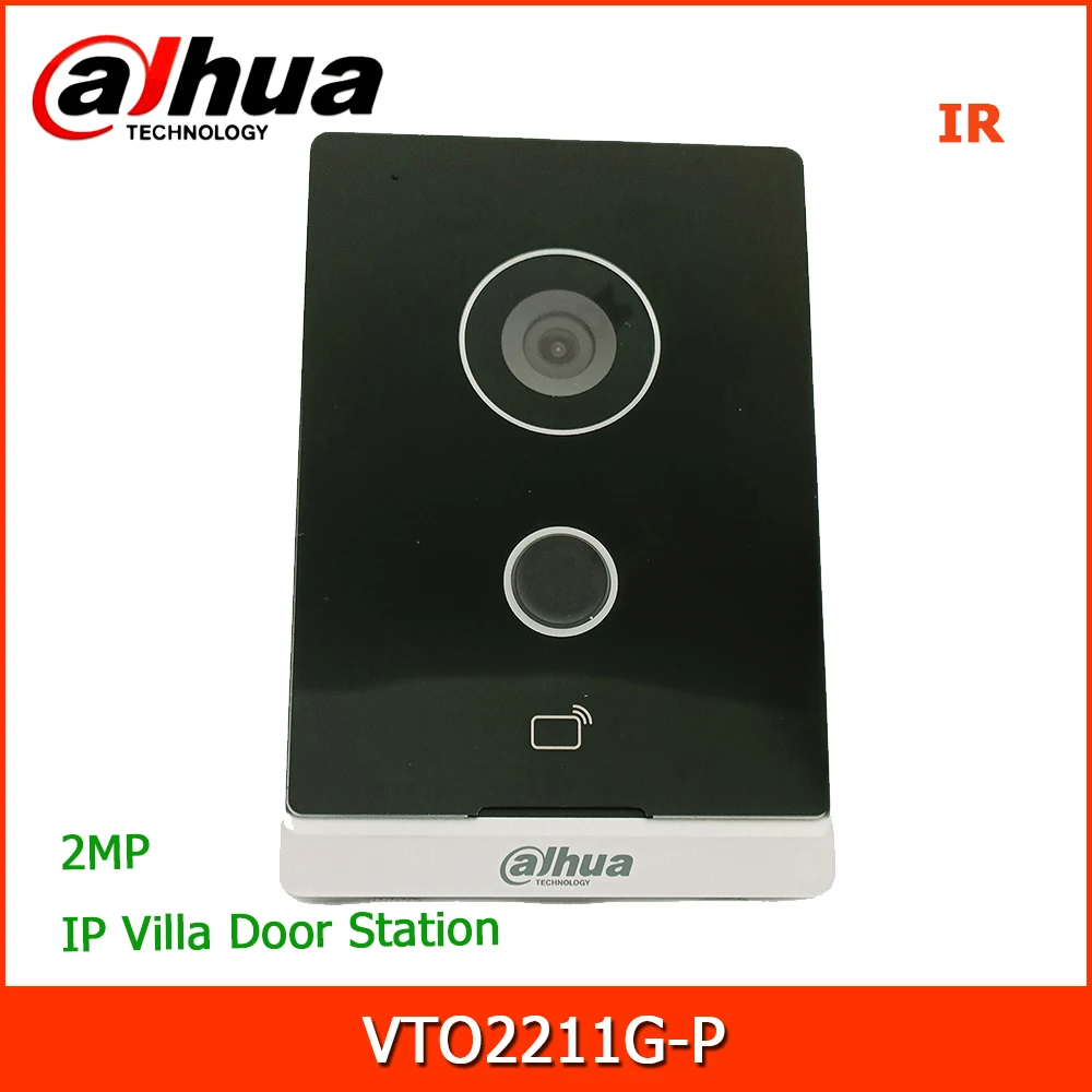 

Dahua VTO2211G-P IP дверная станция для виллы с разблокировкой ИК-карты освещения, разблокировка приложением, разблокировка внутреннего монитора, д...