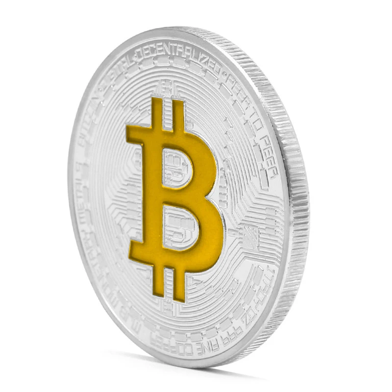 Позолоченные Биткоин памятные монеты коллекционные BTC художественная коллекция физический Q9QA