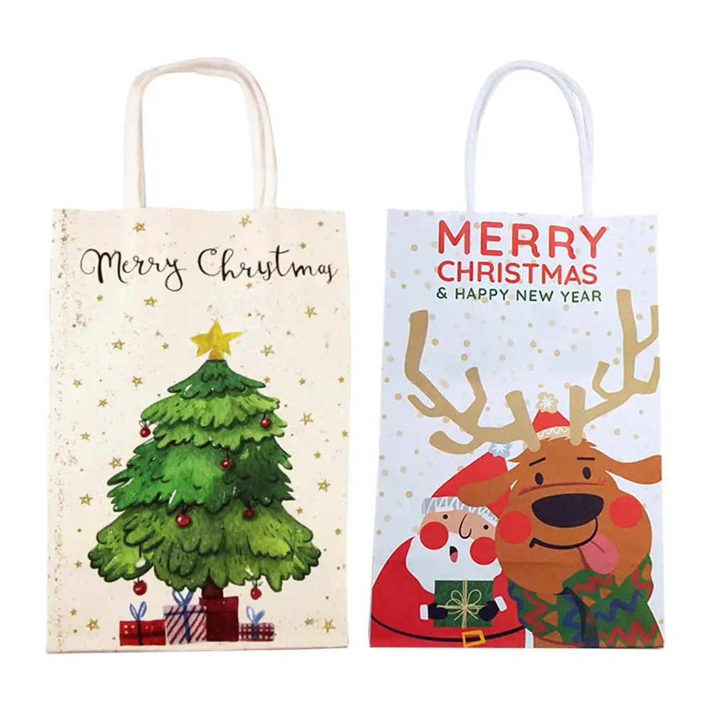 Рождественская елка звездный узор Подарочный пакет креповый бумажный для конфет