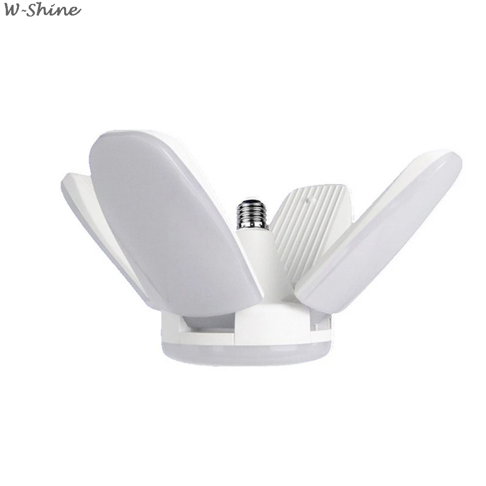 

Creative 30/45/60W LED Lamp E27 LED Bulb Ceiling Fan Lampada LED Light 95-265V Foldable Fan Blade Angle Adjustable LED Bulb