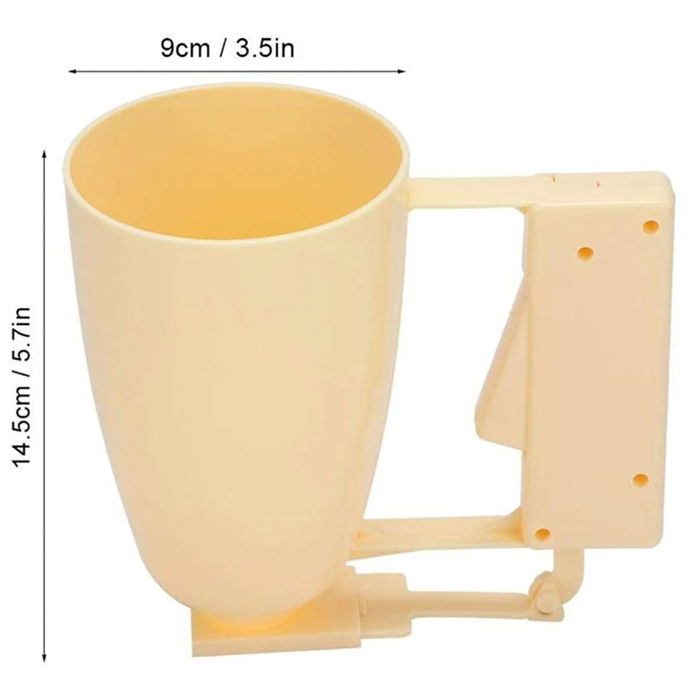 Пластик ручной тесто ручка диспенсера изготовление торта чашки выпечка