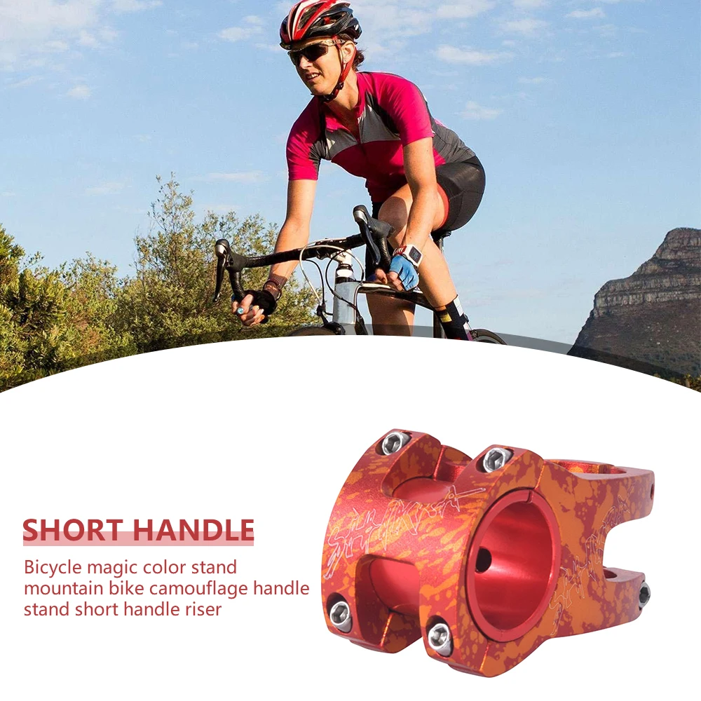 

SHIKRA Bicycle Stem 35mm/50mm Camouflage Short Handlebar Stem Bike Riser for Mountain Bike MTB Cycling Accessories